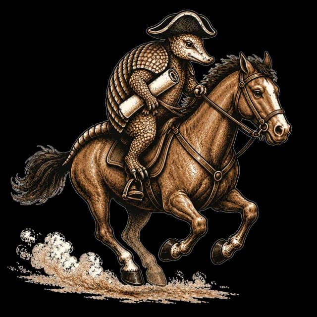 Revere, the Austin Tea Party armadillo